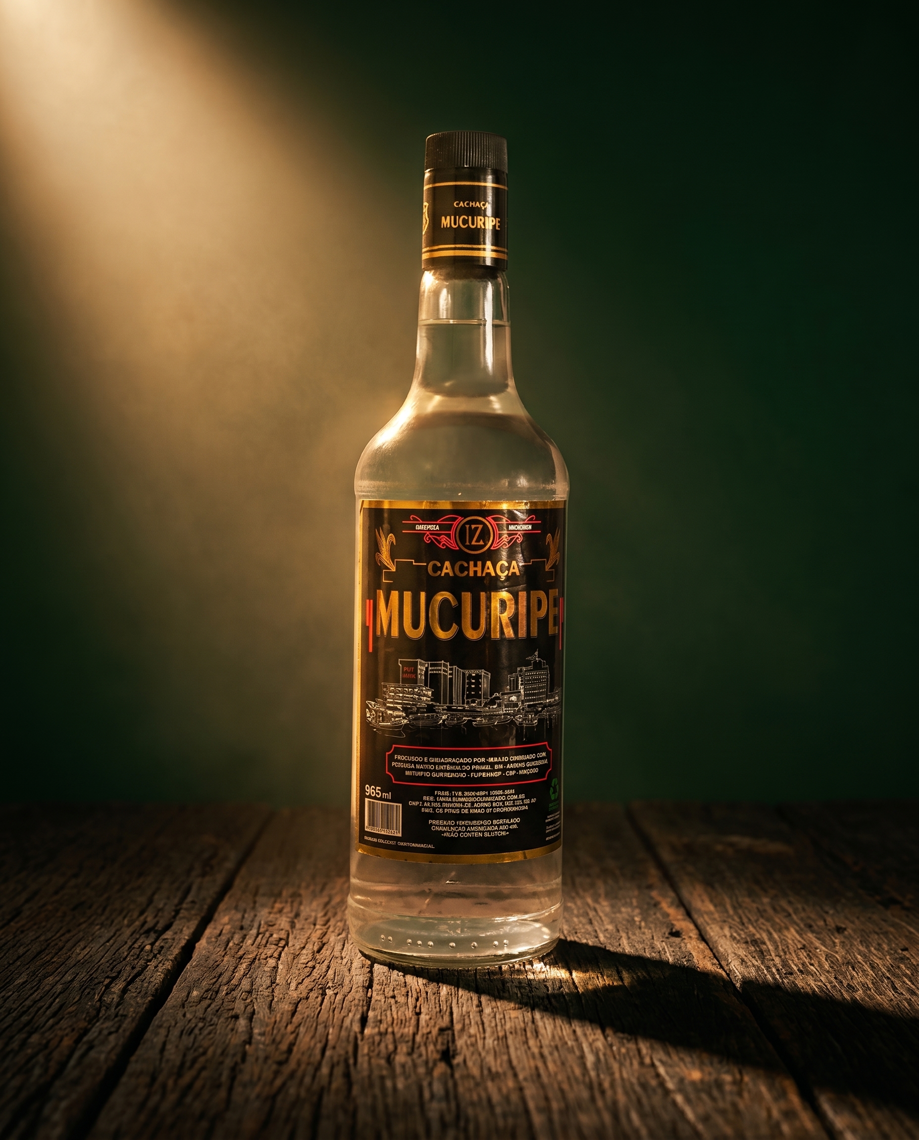 Garrafa da cachaça Mucuripe